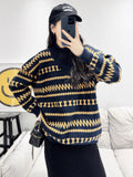 Vintage Linguite Sweater Women Wear A New Loose Lazy Soft Knitted Shirt High-End Blouse
