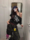 Pure Cotton Hottie Word Oblique Shoulder Short Sleeve T-Shirt Girl Summer 2025 New Loose Lazy Windy Shoulder Chic Top