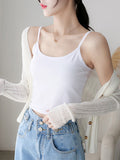 Luo Umbilion Short Repair Pure Cotton Vest Woman Put On A Small Suit With A Hot Girl Sling In Summer