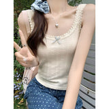 Purely Lusty Lace Lace Lace Lace Bales Ice Silk Thin 2026 Summer New Vest Sling Sweet Thin Top