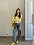 Spring And Autumn Holiday Two Early Autumn Wearing Lazy Wind Knitted Sweater Coat Soft Korea Han Ramming Top