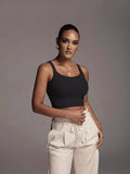 Women's Clothing Ins Threaded Slings Short-Sight Umbilly Repairing The U Collar With A Vest Hottie Tight