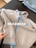 European Hooded Knitted Cardigan Female Senior Sense 2025 Autumn And Winter New Impact Zipper Casual Soft-Cuckle Blouse