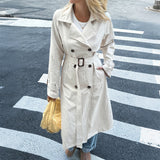 Dili Vacation Solid Color Long-Sleeved Coat Women's Clothing 2025 Autumn And Winter