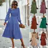 Independent Design Women's Dress Dress Casual Holiday Waist Long Dress Spring And Autumn Four Seasons Women's Clothing