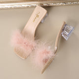 French Gentle Solid Color Simple Word Slippers 2025 New Fairy Style With Skirt Cool Slippers Large Women's Shoes