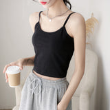 Pure Cotton Sling Vest Women's Summer 2025 New Inside And Outside Wearing A Short Boobs And Umbilish Buns