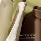 Solid Color Half-High Collar Bottom Shirt Women's Autumn And Winter 2026 New Interior To Keep Warm Devet Long-Sleeved T-Shirt Cation Top
