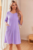 Lady Pajamas Waffle Five-Sleeves Before Zipper Homewear Casual Pajamas Girl
