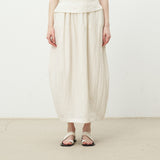 Word Of Mouth Into The Micro-Wrinkled Texture Is Two Wearing Bare Backs With A Half-Dress Linen Set