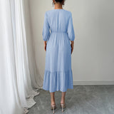 Dili Casual Holiday Fashion With Long Skirt Dress Women's Dress 2025 Autumn And Winter