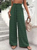 2025 New Casual Micro-Ball Loose To Take High Waists Of Leisure Pants Wide Leg Trousers Trousers Trousers Women