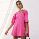 Explosion Hot Sales Jump-Suited Trousers Loose Pocket Jumpsuit Sexy Women's Casual Sportswear