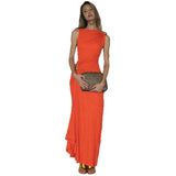 New Fashion-Sexual Dresses Metal Decorated Flavorless Sleeveless Buffet Dresses In Autumn 2025