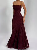 Dili Elegant Temperament Sling A Long Dress Dress Dress Women's 2025 Autumn And Winter