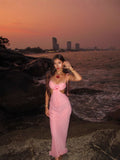 2025 Spring And Summer New Seaside Body Sex Pure Desire To Tie The Dress