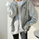 Plus Velvet Loose Hooded Jacket Women Autumn And Winter 2026 New Wine Red Zipper Open Shirt Thick Coat Women Lazy Wind