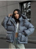 2025 Winter Women's New Warm Lady Loose Casual Hooded Cotton Coat Women