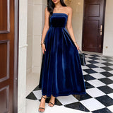 Dili Elegant Temperament Palette Pure Color Dress Women's Dress Women's Dress 2025 Autumn And Winter