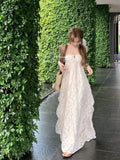 French Gentle Wind And Wind Hanging Back Neck Dress Fairy Super Fairy Summer High Sexy Beach Beach Dress