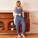 Spring And Summer Lady Home Clothes Yarn Pit Coat Clad Trousers Casual Pajamas Set