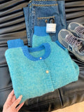 Small Fragrant Yellow Short Sweater Coat Women's Spring And Autumn New Lazy Wind Small Autumn Knitted Shirt Top