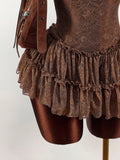 New Fashion Solid Color Body Repair Ballet Princess Lace Splicing Multi-Layer Waist Skirt Dress Dress Woman