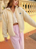 2025 Spring And Autumn Explosion Of Pure Color Casual Velvet Zipper Jacket Design Velvet Shirt Temperament Commute
