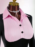 New Fashion Body-Suit Sexy Waist-Up Design Collared Two-Piece Bumpy Ass Skirt Dress