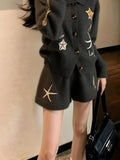 Lazy Casual Gray Knitting Set Early Winter Small Man Wearing Women 2026 New Top Pants Two Sets