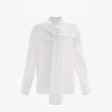 New Shirt Design Scarf Shirt Collar Tute Commuting Shirt Smart Wear With Multi-Season With Shirt