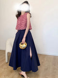 Three-Dimensional Rose Summer New French Sleeveless Vest Small Holiday Short Top Woman