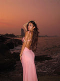 2025 Spring And Summer New Seaside Body Sex Pure Desire To Tie The Dress