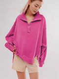 2025 Explosion Design Women's High-Quality Lantern Sleeve Decorative Line Open-Line Flipping Loose Wear