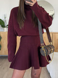 Dili Casual Holiday Sweater Long-Sleeved Short Dress Dress Women's Dress 2025 Autumn And Winter