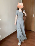 Small Gray Dress Women 2026 New Autumn And Winter Early Spring Korean High-End Feeling Wear A Set Of Dress
