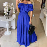 2025 New Fashion Solid Color Lotion With Leaves With Bra Foam Sleeve Dress