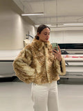 Fashion Famous Temperament New Collar Spot Imitation Fur Jacket 2025 Environmental Protection Fur