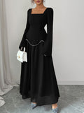 Dili Evening Dress Style Elegant Long Sleeve Long Skirt Dress Dress Women's 2025 Autumn And Winter