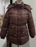 Autumn And Winter Explosion Warm Hooded Repair Rope Thick Cotton Coat 2025 Women's New