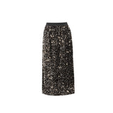 Half-Body Skirt Eye-Catching Velvet Velvet Velvet Ambiance Daily Gorgeous Blingbling Half-Skirt Autumn And Winter