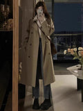 Ki-Colored Wind Coat Women's Long 2026 Spring And Autumn New Korean Small British Style High-End Coat
