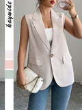 Dili Elegant Temperament Sleeveless Vest Commute Small Suit Women's Dress 2025 Summer