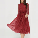 Dili Vacation Leisure Wind And Breeze Breeze Tied Belt To Close The Waist Dress Woman 2025 Spring And Summer