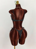 New INS Body-Repair Sexy Strap Flower Dot Waistcoat Hot Bikini Suit Woman