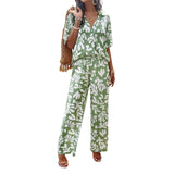 Didi Women's Wearberries 2025 Spring And Summer Temperament Print Short-Sleeved Set
