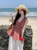 Spice Girl Style V-Neck Vest Women 2026 Summer New Slimming Flaws Outside Wearing Oceanic Suspension