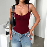 Dili Y2K Sexy Sling Vest Vest Jumpsuit Pantyhose Women's 2025 Summer