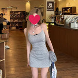Chizhuang Sling Skirt Babes Dress 2025 Summer New Waist Design Feel Cardigan Sexy
