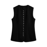 London Street Repair Single-Drained Vest Early Spring Folding Coat Commuter Put On Top